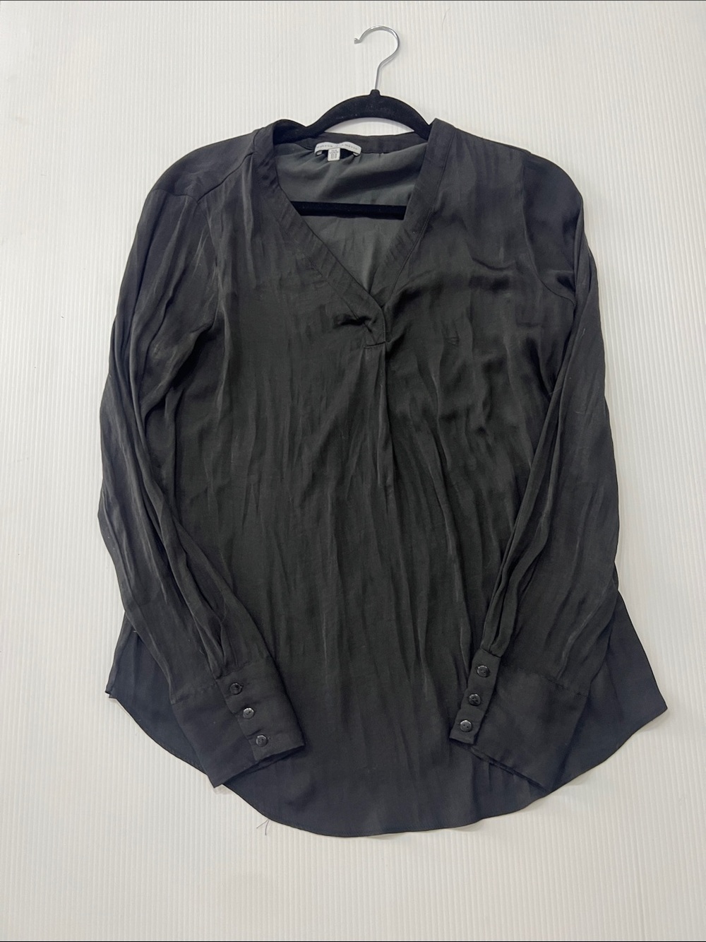 Anthropologie Maison D'Amelie Ladies Black Long Sleeve Blouse size